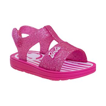 Sandalia-Rosa-Glitter-Velcro-Frente-Aberta-|-Barbie-Tamanho--17---Cor--ROSA-0